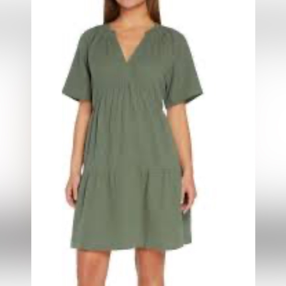 Women’s gauze GAP  dress  pockets Sage Green Casual Dress